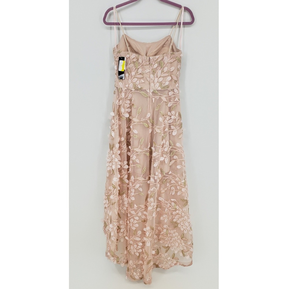 XSCAPE Embroidered Gown Formal Evening Dress Special Occasion Size 6 Blush Pink - Picture 5 of 15